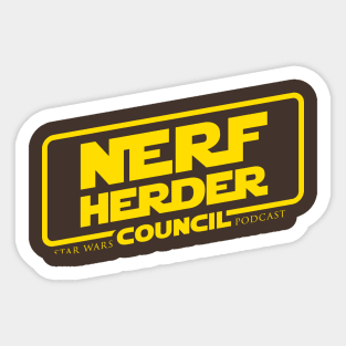 Nerfherder Council: Anthology style logo Sticker